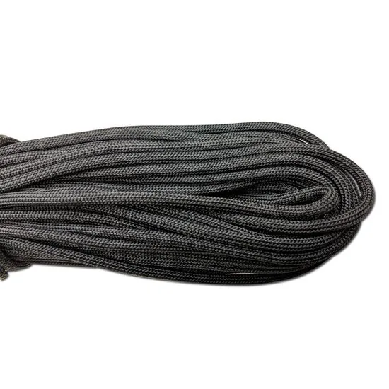 Paracord 550 - Touw - 4 mm - 20 meter - Zwart - 250 kg trekkracht - Niet elastisch thumbnail 2
