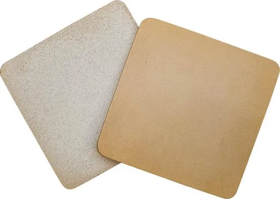 Brute Strength - Onderzetters voor glazen - Leer - Naturel - Vierkant - 14 stuks - Leren onderzetters thumbnail 5