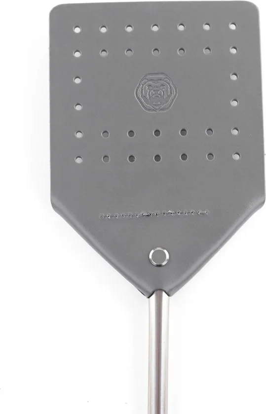 Brute Strength - Leren vliegenmepper - Grijs - 1 stuks - Vliegenvanger - Vliegenmeppers - Leer thumbnail 5