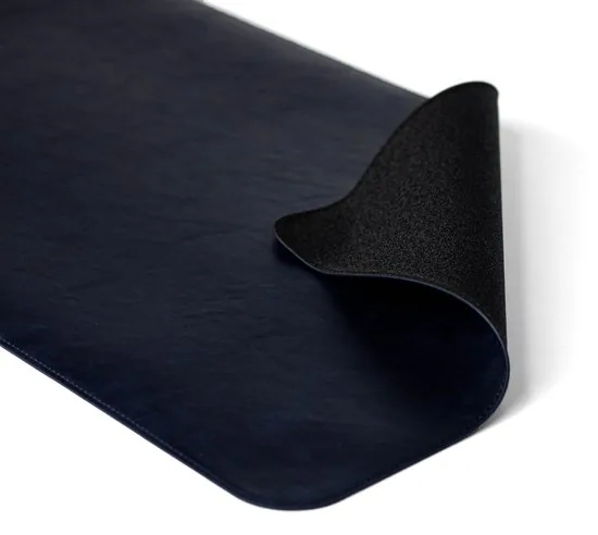 Brute Strength - Luxe Bureau Onderlegger Kunstleer - Donkerblauw - ronde hoeken Bureau Organizer - 80x40 cm - Bureaumat - Kantoor accessoires thumbnail 3