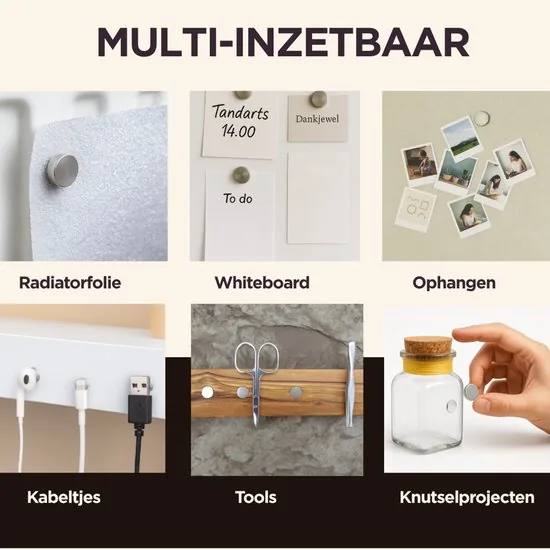 Brute Strength - Super sterke magneten - Rond - 10 x 5 mm - 40 Stuks - Geschikt voor radiatorfolie - Neodymium magneet sterk thumbnail 7