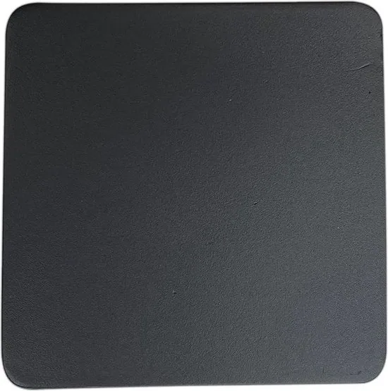 Brute Strength - Onderzetters voor glazen - Leer - Grijs - Vierkant - 14 stuks - Grijze leren onderzetters thumbnail 4