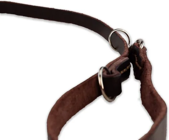 Multifunctionele Hondenriem - 220cm - Bruin - leren hondenriem - 100% volnerfleer thumbnail 6