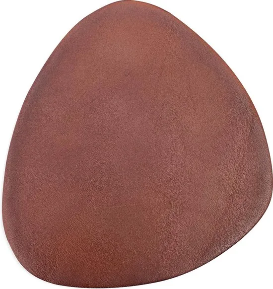 Brute Strength - Onderzetters voor glazen - Leer - Cognac - Semi Rond - 14 stuks - Leren onderzetters thumbnail 4