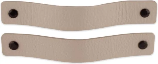 Leren handgrepen - Licht Grijs - 2 stuks - 16,5 x 2,5 cm - incl. 3 kleuren schroeven - Handgrepen leer - Leren meubelgreep thumbnail 6