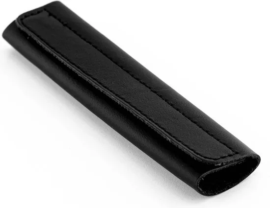 Brute Strength - Leren Handvat Beschermer - 4 stuks - Zwart - Leer - Bagage organizer - Reis tas accessoire thumbnail 6