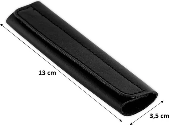 Brute Strength - Leren Handvat Beschermer - 4 stuks - Zwart - Leer - Bagage organizer - Reis tas accessoire thumbnail 8