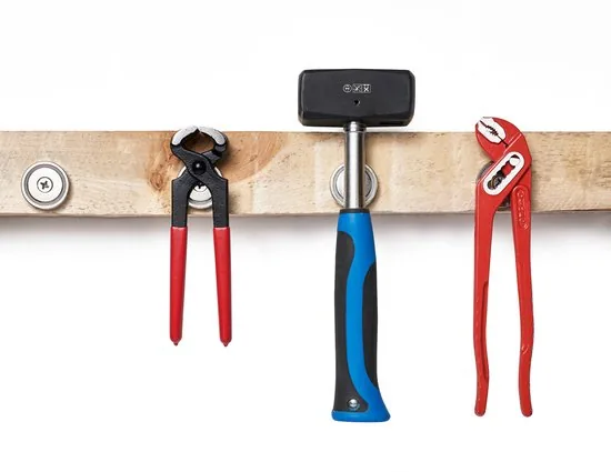 Brute Strength - Super sterk magnetisch ophangsysteem voor gereedschap, sleutels en messen - 40 mm - 2 stuks - Messenstrip - Magneetstrip thumbnail 6