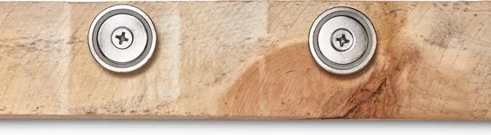 Brute Strength - Super sterk magnetisch ophangsysteem voor gereedschap, sleutels en messen - 40 mm - 2 stuks - Messenstrip - Magneetstrip thumbnail 7