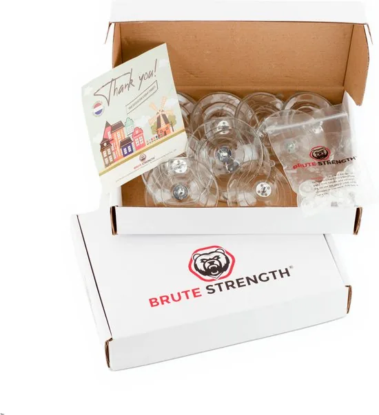 Brute Strength - 30 x Zuignap met schroefdraad - 60MM M4x10 - Zuignap met haak alternatief voor raamfolie thumbnail 3