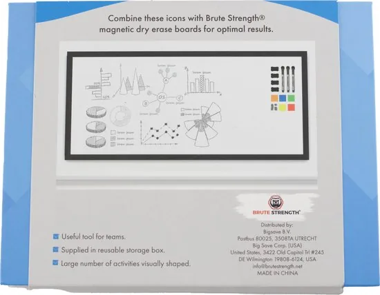 Brute Strength - Magnetische pictogrammen - pictogrammen voor weekplanner planbord (6) - 50 stuks thumbnail 4