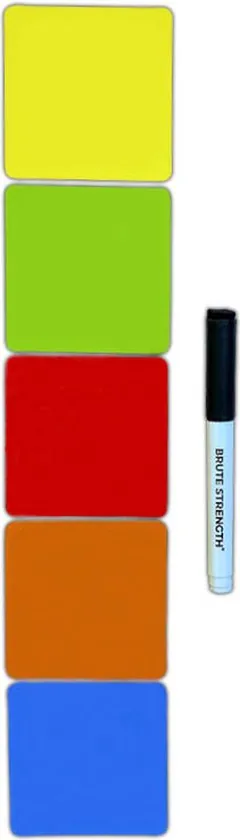 Whiteboard  Scrum Magneten met stift  -75 stuks - Mix - 5 kleuren - 7,5 x 7,5cm - Post it notes voor Magneetbord en Koelkast thumbnail 7
