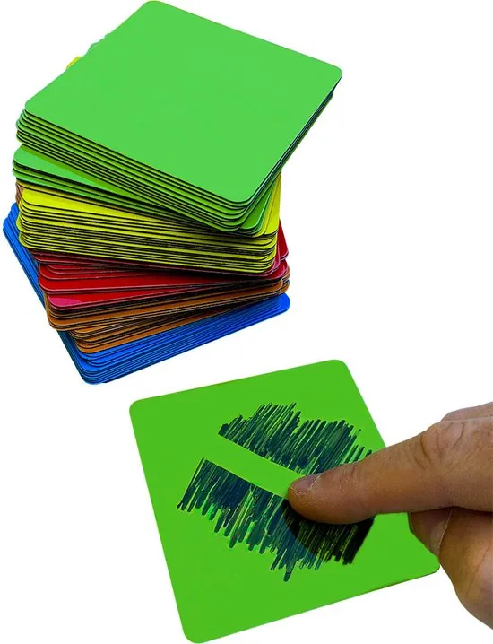 Whiteboard  Scrum Magneten met stift  -75 stuks - Mix - 5 kleuren - 7,5 x 7,5cm - Post it notes voor Magneetbord en Koelkast thumbnail 9