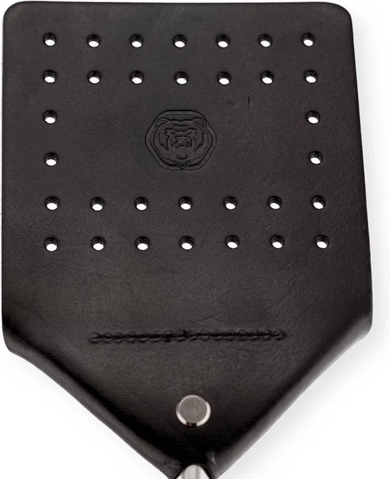 Brute Strength - Leren vliegenmepper - Zwart - 2 stuks - Vliegenvanger - Vliegenmeppers - Leer thumbnail 4