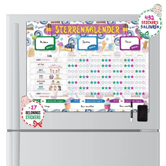 Brute Strength - Magnetisch Beloningssysteem (41) - A3 - Beloningskalender - Planborden - Weekplanner kind - Zindelijkheidstraining thumbnail 2