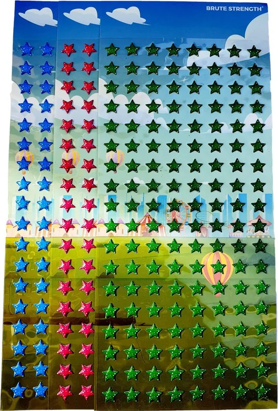 432 extra sterren stickers voor sterrenkalenders - sterren weekplanners - Afbeelding 1