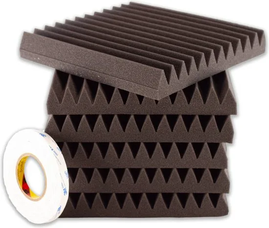 Brute Strength - Isolatieplaten - Inclusief zelfklevende tape - 30x30x5 cm - Wedge - 6 stuks - Geluidsisolatie thumbnail 2