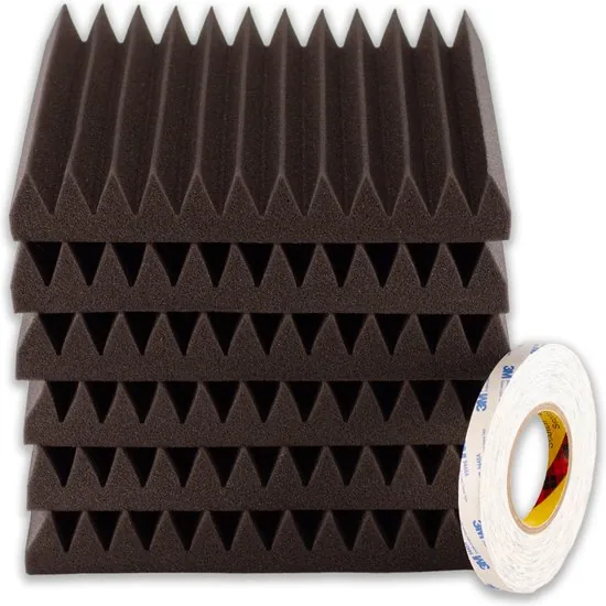 Brute Strength - Isolatieplaten - Inclusief zelfklevende tape - 30x30x5 cm - Wedge - 6 stuks - Geluidsisolatie thumbnail 7