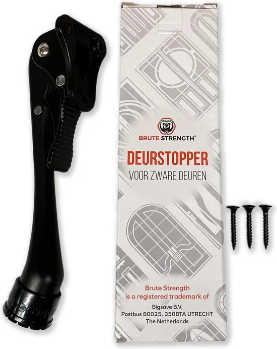 Brute Strength - Stevige Deurstopper - Zwart - Deurvastzetter thumbnail 8