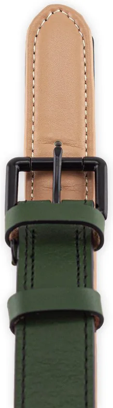 Brute Strength - Luxe leren halsband hond - Donker groen - XXL - (66 - 73) x 3,5 cm thumbnail 9