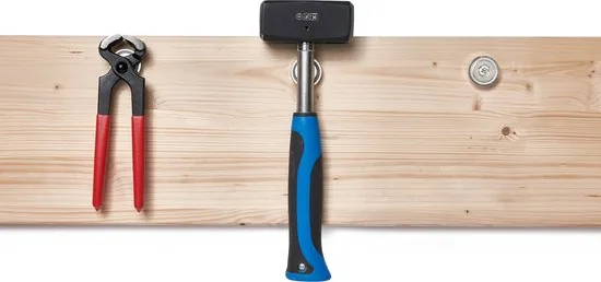 Brute Strength - Super sterk magnetisch ophangsysteem voor gereedschap, sleutels en messen - 32 mm - Neodymium magneet sterk -2 stuks - Messenstrip - Magneetstrip thumbnail 2