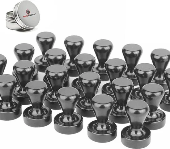 Brute Strength - Super sterke magnetische ophanghaakjes - Haakjes - Pionnen - 20 stuks - Zwart - Neodymium magneet sterk - Afbeelding 1