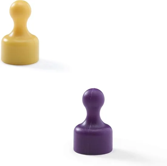 Brute Strength - Gekleurde Magneten Pionnen - 20 x 12 mm - 60 stuks - Neodymium magneet sterk - Voor koelkast thumbnail 5