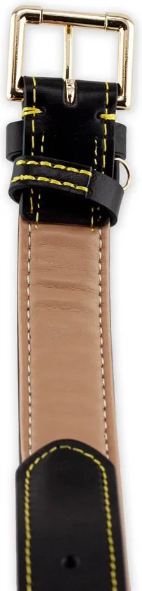 Brute Strength - Luxe leren halsband hond - Zwart - XXL - (66 - 73) x 3,5 cm thumbnail 6