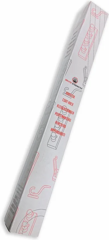 Brute Strength - RVS Kapstok - 10 - haaks - 67 cm - Mat Zwart - Wandkapstok thumbnail 2