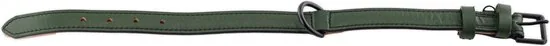 Brute Strength - Luxe leren halsband hond - Donker groen - M - (36 - 43 cm) x 2,5cm thumbnail 4