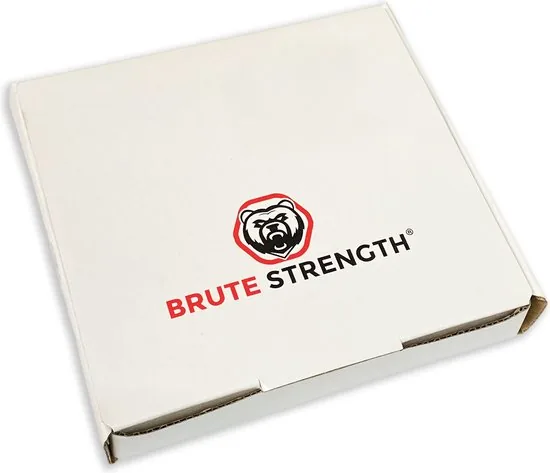 Brute Strength - Leren S-haken - Wit met witte stiksels - 4 stuks - Kledinghaak - Leer thumbnail 2