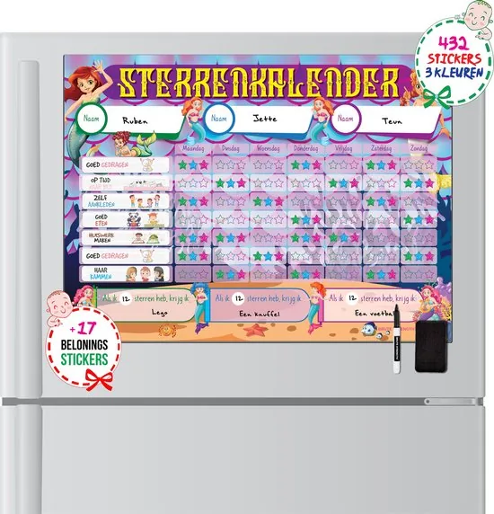 Brute Strength - Magnetisch Beloningssysteem (61) - A3 - Beloningskalender - Planborden - Weekplanner kind - Zindelijkheidstraining thumbnail 2