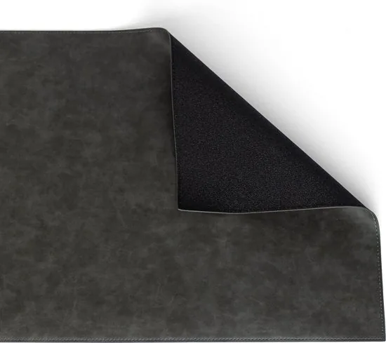 Brute Strength - Luxe Bureau Onderlegger Kunstleer - Grijs - Bureau Organizer - 80x40 cm - Thuiswerken - Bureaumat thumbnail 2