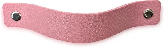 Leren handgrepen - Zacht Roze - 12 stuks - 16,5 x 2,5 cm - incl. 3 kleuren schroeven - Handgrepen leer - Leren handvaten kast thumbnail 3