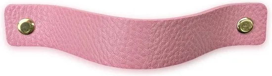 Leren handgrepen - Zacht Roze - 12 stuks - 16,5 x 2,5 cm - incl. 3 kleuren schroeven - Handgrepen leer - Leren handvaten kast thumbnail 6
