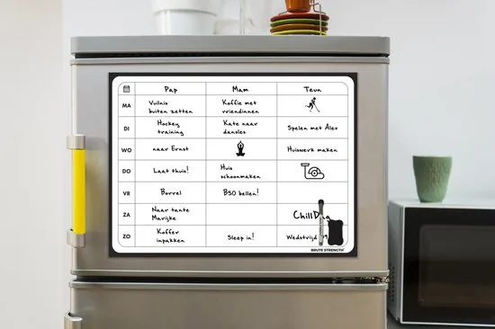 Brute Strength - Magnetisch Weekplanner whiteboard (84) - A3 - 42 x 29 cm - Planbord - Familieplanner - Gezinsplanner thumbnail 2