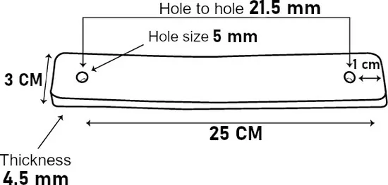 Leren handgrepen - Cognac - 4 stuks - 25 x 3 cm - incl. 3 kleuren schroeven - Handgrepen leer - Leren meubelgreep thumbnail 9