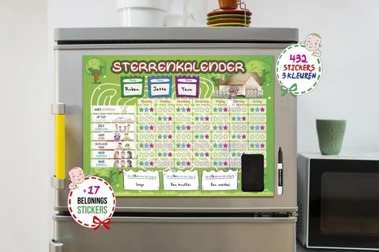 Brute Strength - Magnetisch Beloningssysteem (54) - A3 - Beloningskalender - Planborden - Weekplanner kind - Zindelijkheidstraining thumbnail 4