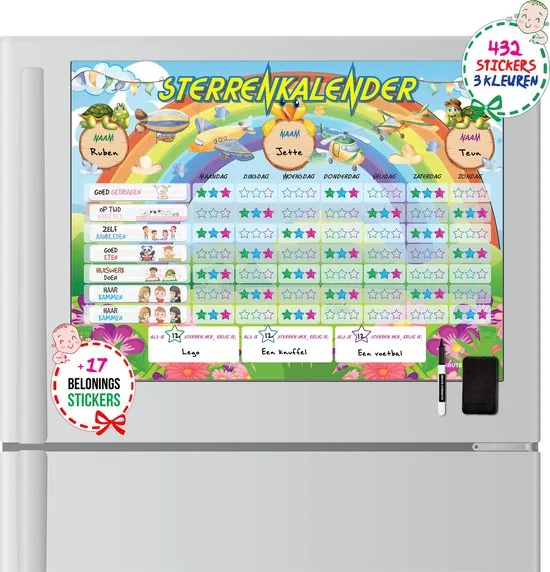 Brute Strength - Magnetisch Beloningssysteem (48) - A3 - Beloningskalender - Planborden - Weekplanner kind - Zindelijkheidstraining thumbnail 4