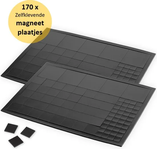 Brute Strength - Magneten met Plakstrip - 170 stuks - Magneetstrip - Magneet Tape - Zelfklevend - Magnetisch - Afbeelding 1
