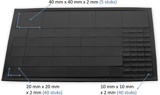 Brute Strength - Magneten met Plakstrip - 170 stuks - Magneetstrip - Magneet Tape - Zelfklevend - Magnetisch thumbnail 4