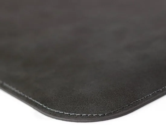 Brute Strength - Luxe Bureau Onderlegger Kunstleer - Grijs - ronde hoeken - Bureau Organizer - 80x40 cm - Bureaumat thumbnail 2