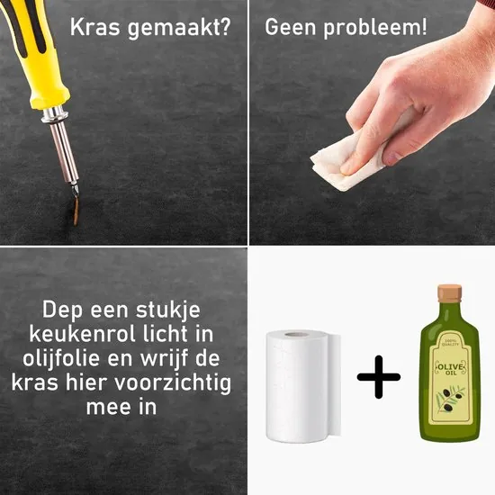 Brute Strength - Luxe Bureau Onderlegger Kunstleer - Grijs - ronde hoeken - Bureau Organizer - 80x40 cm - Bureaumat thumbnail 7