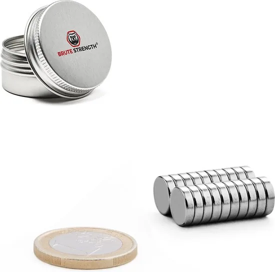 Brute Strength - Super sterke magneten - Rond - 8 x 2 mm - 40 Stuks - Neodymium magneet sterk - Magneten koelkast thumbnail 6