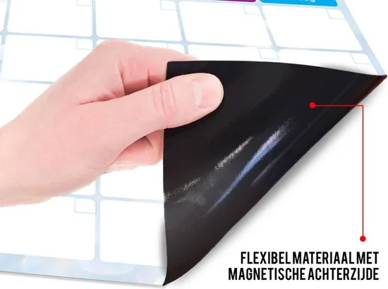 Brute Strength - Magnetisch Weekplanner whiteboard (25) - 53 x 34 cm - Planbord - Familieplanner - Gezinsplanner - To Do Planner thumbnail 6