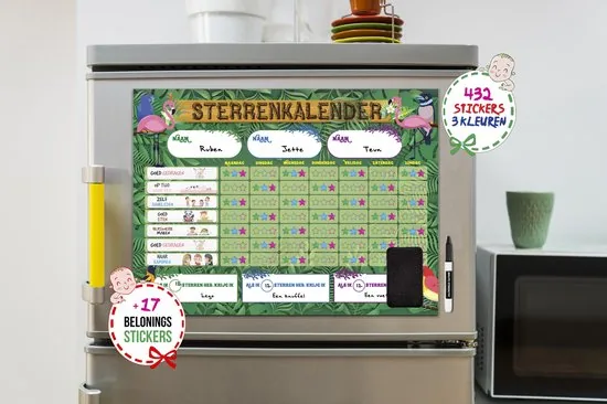 Brute Strength - Magnetisch Beloningssysteem (67) - A3 - Beloningskalender - Planborden - Weekplanner kind - Zindelijkheidstraining thumbnail 3