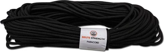 Paracord - Touw - 8 mm - 40 meter - Zwart - 920 kg trekkracht - Afbeelding 1