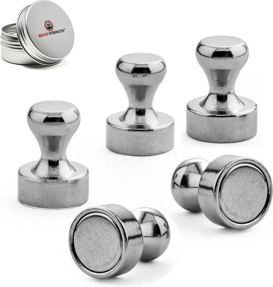 Brute Strength - Super sterke magnetische ophanghaakjes - Haakjes - Pionnen - 60 stuks - Neodymium magneet sterk - Afbeelding 1