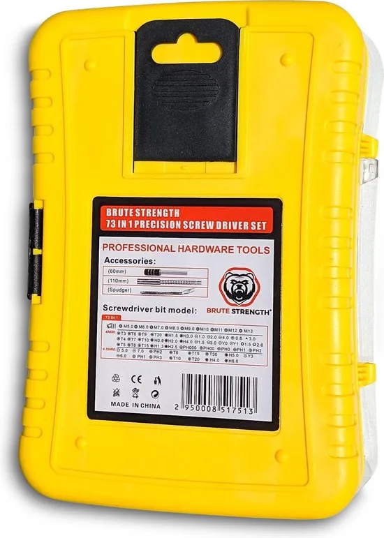 Brute Strength - 73 Delige Universele Precisie Reparatie Set - Schroevendraaierset thumbnail 3