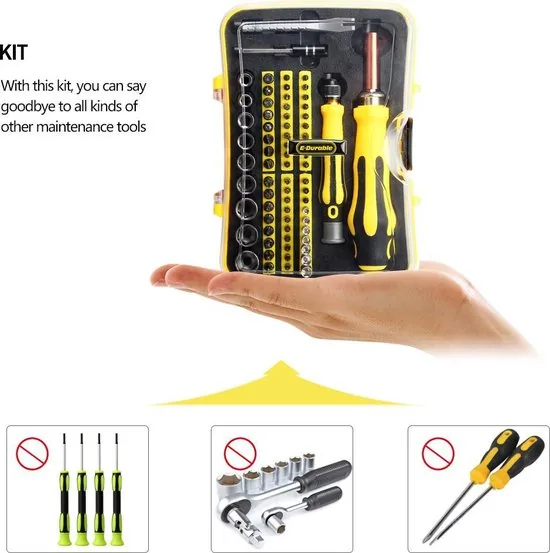 Brute Strength - 73 Delige Universele Precisie Reparatie Set - Schroevendraaierset thumbnail 7